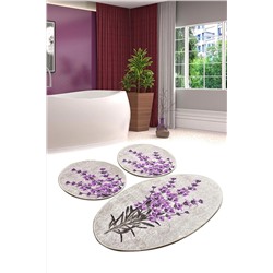 Chilai Home Lavender Djt 3 Lü Set Banyo Paspası Klozet Takımı 8682125941578