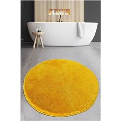 Chilai Home Pasific Dark Yellow Çap 90x90 Cm Banyo Halısı Paspas Yıkanabilir 8683264248542