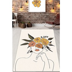Chilai Home Your Table Djt Dekoratif Modern Tasarım Yıkanabilir Kaymaz Taban Halı Yolluk 86832640335131