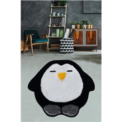 Chilai Home Penguin Dekoratif Halı 90x90 Cm Yıkanabilir El Yapımı Tufting 8683264243387