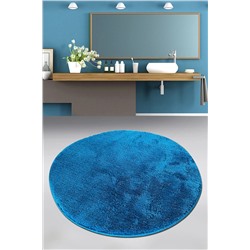 Chilai Home Pasific Medium Blue Çap 90x90 Cm Banyo Halısı Paspas Yıkanabilir 8683264248399
