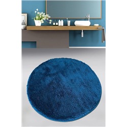 Chilai Home Pasific Dark Blue Çap 90x90 cm Banyo Halısı Paspas Yıkanabilir 8683264248443