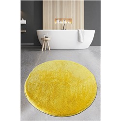 Chilai Home Pasific Medium Yellow Çap 90x90 cm Banyo Halısı Paspas Yıkanabilir 8683264248498