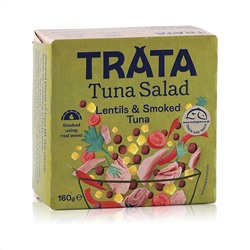 Салат из копченого тунца с чечевицей, TRATA 160г, 2 штуки