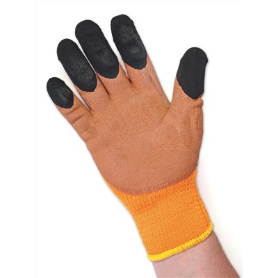 Перчатки зимние рабочие «БЕРТА®» махровые, полиакриловые с латексным покрытием, облив 3/4 (арт. 300)