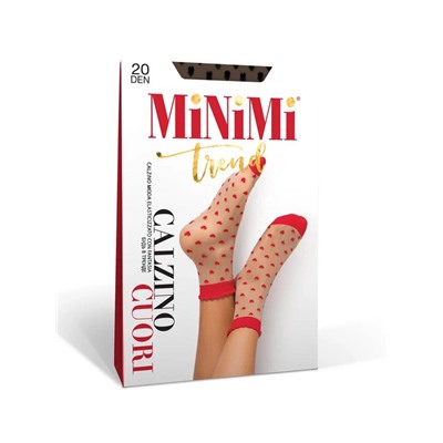 Носки женские MINIMI CUORI 20 (сердечки)