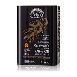 Масло оливковое Extra Virgin Каламата DELPHI P.D.O. 3л