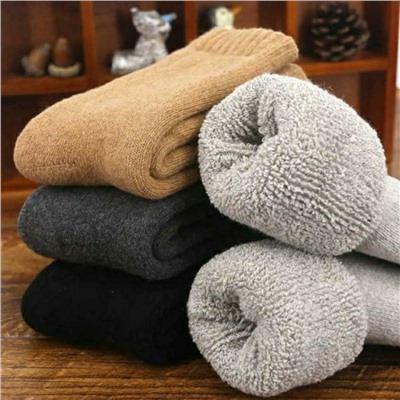 Носки, шерсть, утепленные, цена за 5 пар разного цвета
