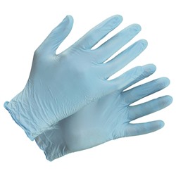 Перчатки нитрил.неопудрен.(7,0 гр),голубые,текстур.кон.пальцев ULT300 (коробка 500 пар/упак. 50 пар)