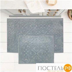 Набор ковриков для ванной Карвен LUNA KV 420 gri/серый