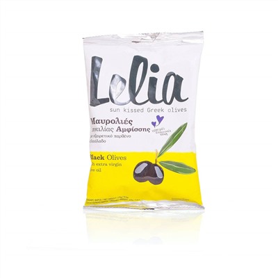 Оливки с косточкой черные натуральные в оливковом масле LELIA 275г, 2шт