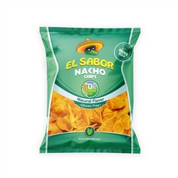 Чипсы кукурузные "начос" без соли, EL SABOR, 100г, 2шт