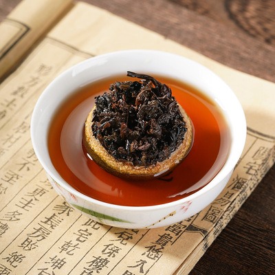 Аутентичный Xinhui маленький зеленый цитрусовый чай пуэр, зрелый чай с сильным вкусом, сырой сушеный цедры мандарина, цитрусовый пуэр, чай в банках, 500 г