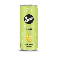 Напиток газированный безалкогольный ЛИМОНАД "ЗЕРО" без сахара, EPSA, 330 мл, 4 шт