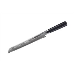 SD-0055/K Нож кухонный "Samura DAMASCUS" для хлеба 230 мм, G-10, дамаск 67 слоев