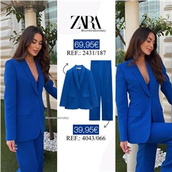 ZA*RA костюм, пиджак+брюки, ткань ПУ