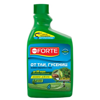 BONA FORTE Bona Forte Эжектор концентрат ТЛИ, ГУСЕНИЦ и других насекомых, флакон 1 л