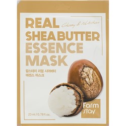 Farm Stay /Тканевая маска для лица с маслом ши Real Shea Butter Essence Mask.10 шт.