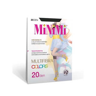 Колготки женские цветные MULTIFIBRA COLORS 20 3D MINIMI (8 цветов)