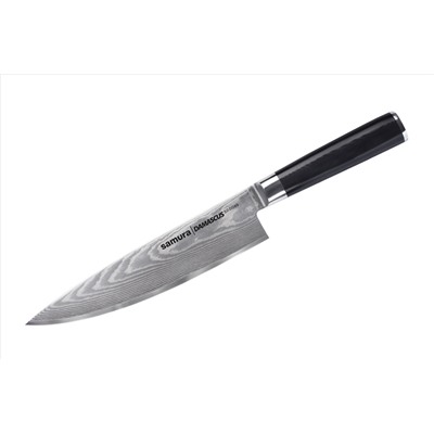 SD-0085/K Нож кухонный "Samura DAMASCUS" Шеф 200 мм, G-10, дамаск 67 слоев