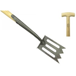Штыковая кованая лопата с площадкой для ноги профессиональной серии Spork, DeWit