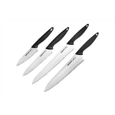 SG-0240/K Набор из 4 кухонных ножей "Samura GOLF" (10, 23, 45, 85), AUS-8