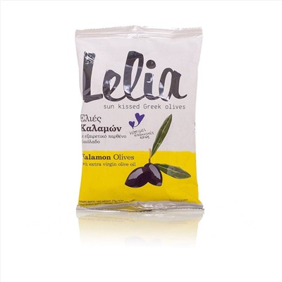 Оливки с косточкой Каламата в оливковом масле LELIA 275г, 2 штуки