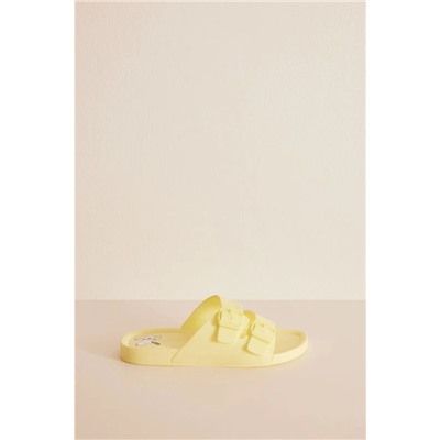 Sandalias inyectadas amarillo Snoopy