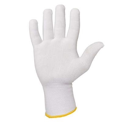 Перчатки бесшовные из полиэстера Jeta Safety JS011p белые