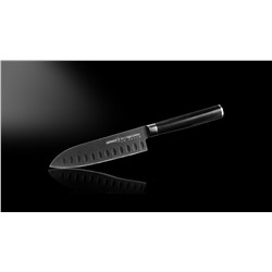 SM-0093B/K Нож кухонный "Samura Mo-V Stonewash" Сантоку 138 мм, G-10