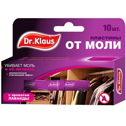 Dr.Klaus Пластины от МОЛИ, в коробке 10 шт*2шт