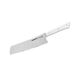 SHR-0042W/K Нож кухонный "Samura HARAKIRI" соврем. накири 174 мм, корроз.-стойкая сталь, ABS пластик