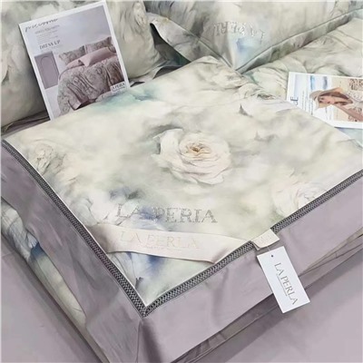 La*Perla Комплект постельного белья, семейное, люкс сатин, плотность 100