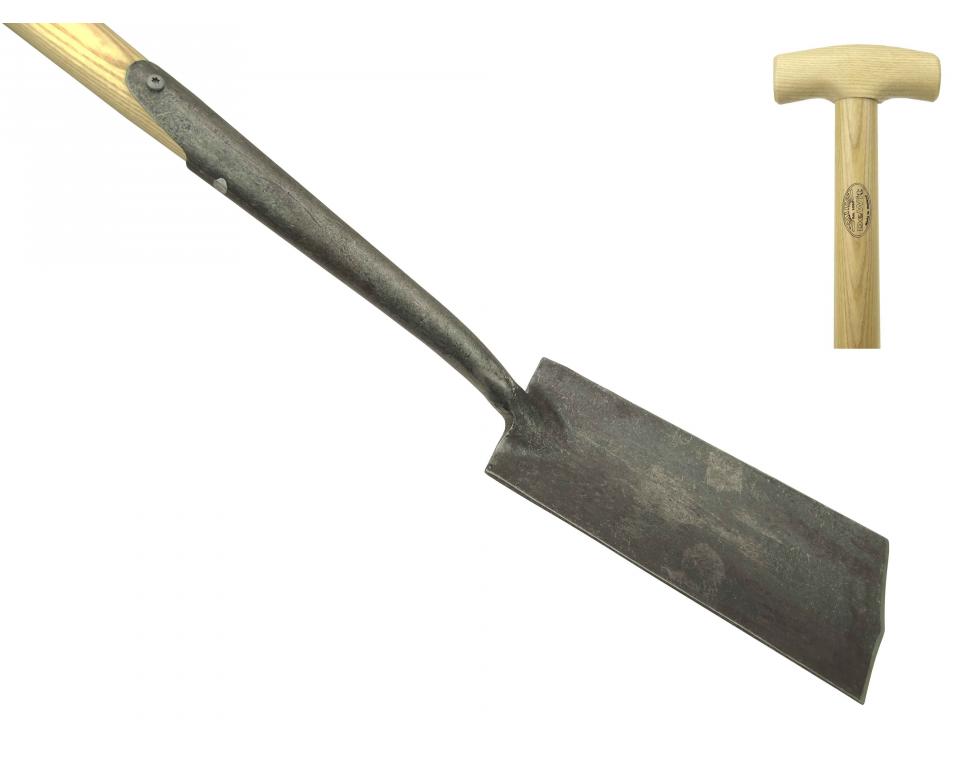 Английская дренажная лопата «Бульдог» DeWit с узким полотном, 750мм .