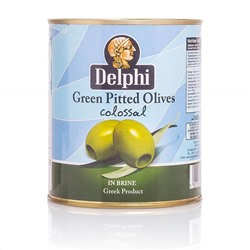 Оливки без косточки в рассоле DELPHI Colossal 121-140 820г