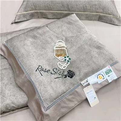 Комплект постельного белья с одеялом, люкс сатин