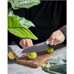 SHR-0095W/K Нож кухонный "Samura HARAKIRI" Сантоку 175 мм, корроз.-стойкая сталь, ABS пластик