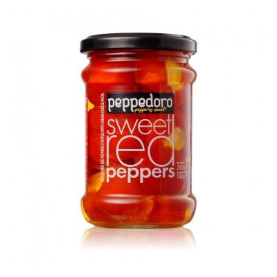 Перец красный сладкий peppedoro, фаршированный сыром 250г
