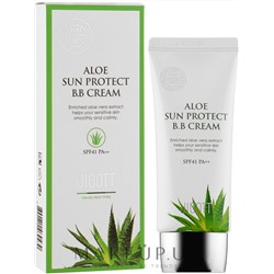 Jigott / Солнцезащитный ВВ крем для лица с алоэ вера Jigott Aloe Sun Protect BB Cream 50 мл