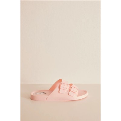 Sandalias inyectadas rosa Snoopy