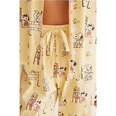 Pijama camisero 100% algodón Snoopy