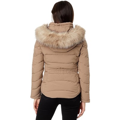 Calvin Klein Short Faux Fur Trim Puffer