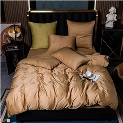 Комплект постельного белья Сатин Жаккард на резинке GCR012 180*200*25/2 спальный/70-70  2 шт