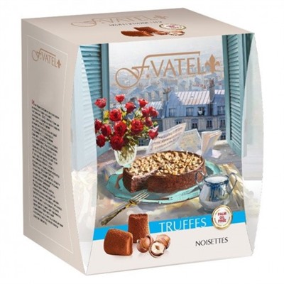 Трюфель F.Vatel с фундуком дробленым карамелизированным 200г/Chocolat Matnez