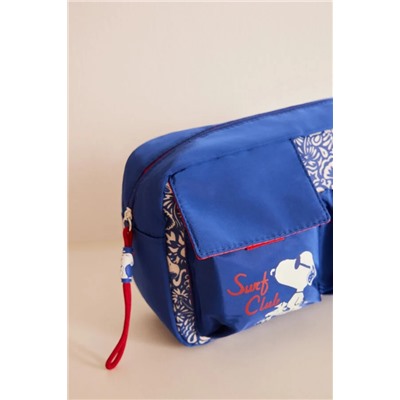 Neceser nylon azul Snoopy