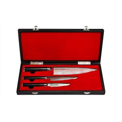 SD-0220/K Набор из 3 ножей "Samura DAMASCUS" в подарочной коробке (10, 21, 85),G-10, дамаск 67 слоев