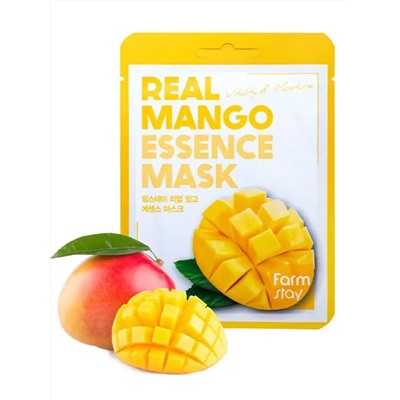 Farm Stay /Тканевая маска для лица с экстрактом манго. Real Mango Essence Mask. 10 шт.