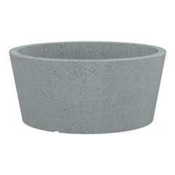 239 Кашпо пластик. C-Cone Bowl Stony Grey d40 см 15л. серый камень (подд. 43) (ш/к 8291) *