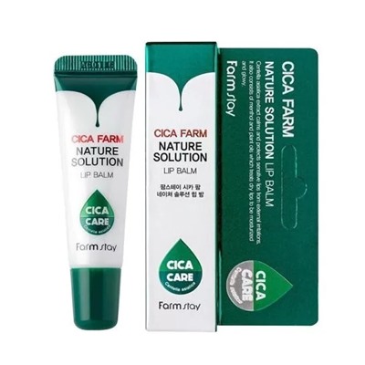 Farm Stay / Восстанавливающий бальзам для губ с центеллой азиатской Farmstay Cica Farm Nature Solution Lip Balm