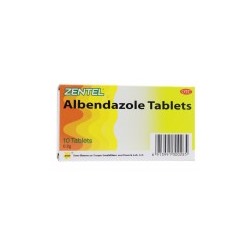 Зентел ZENTEL (Альбендазол), 0,2 г., 10 таблеток